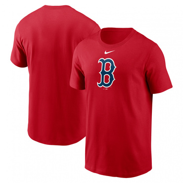 MLB ボストンレッドソックス Mens Fuse Large Logo Cotton Tee