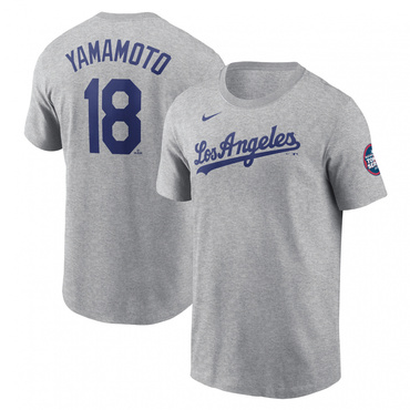 ネーム＆ナンバーTシャツ MLB 東京シリーズ パッチ付き 山本選手
