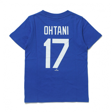 MLB JERSEYLOGO 大谷 ネームアンドナンバー YOUTH TEE(ブルー-130cm)