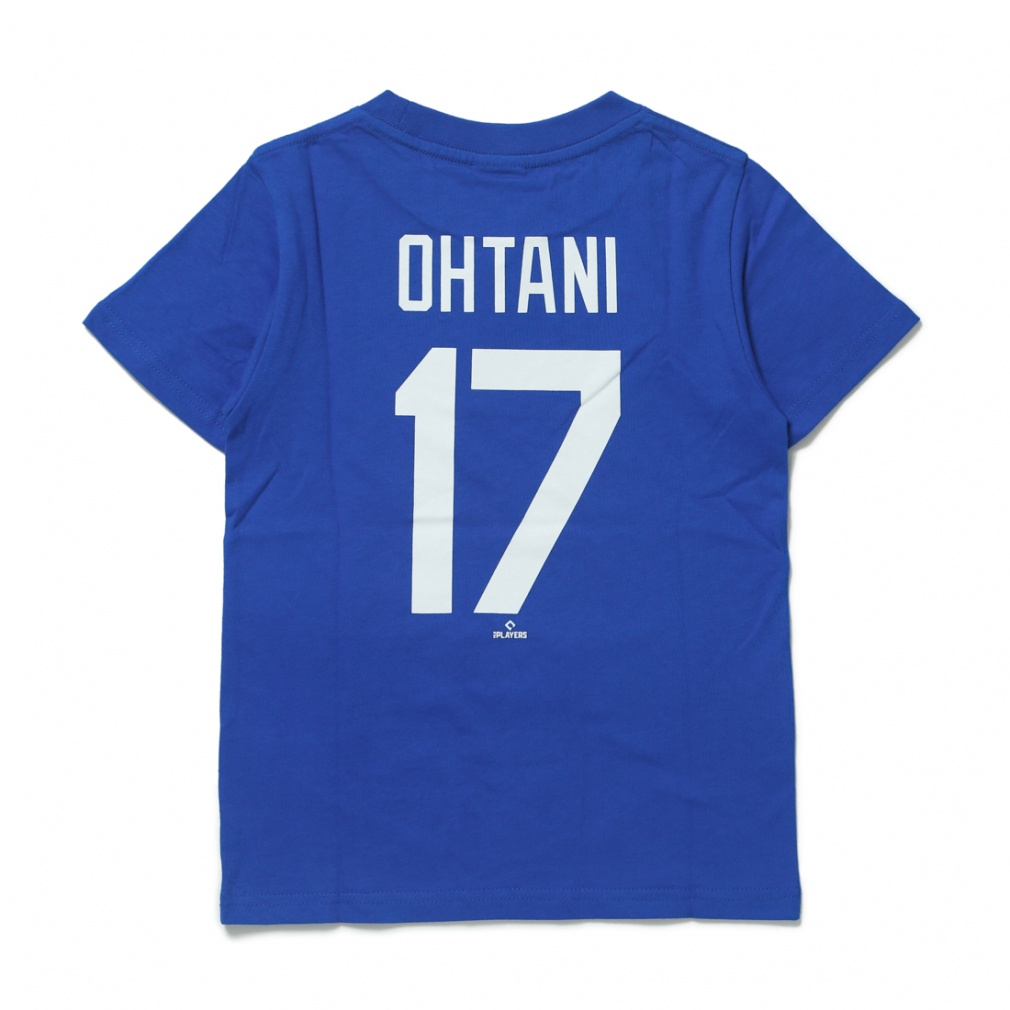 MLB JERSEYLOGO 大谷 ネームアンドナンバー YOUTH TEE(ブルー-130cm)