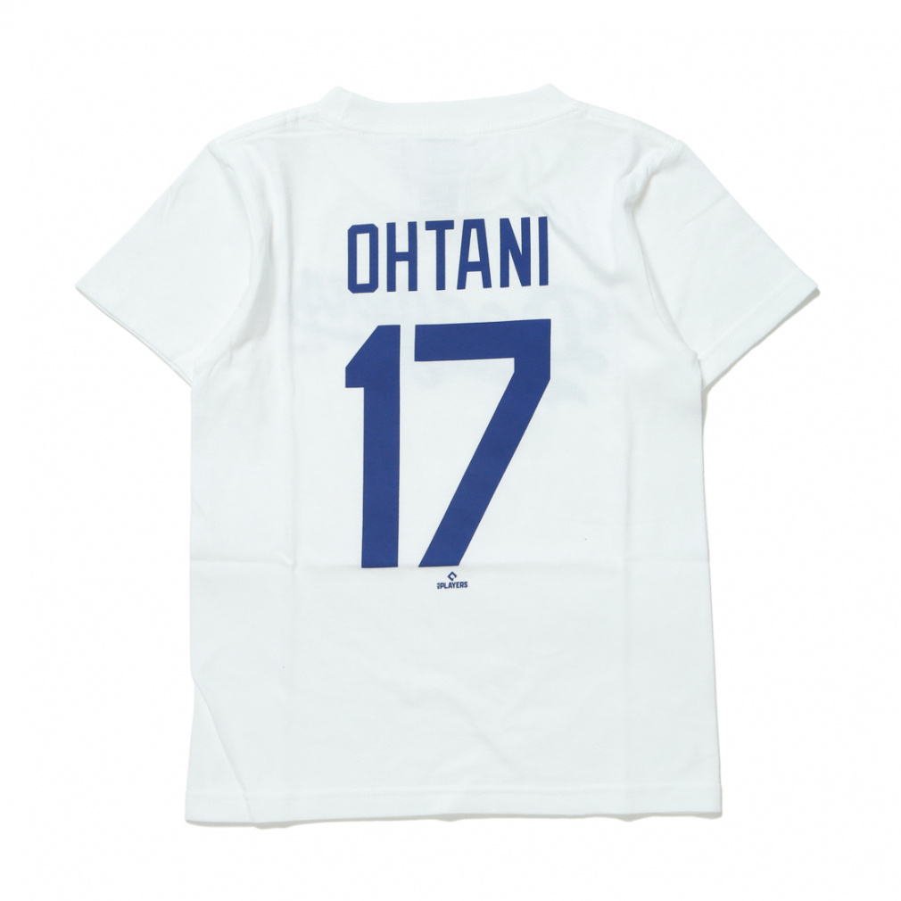 MLB JERSEYLOGO 大谷 ネームアンドナンバー YOUTH TEE(ホワイト-130cm)