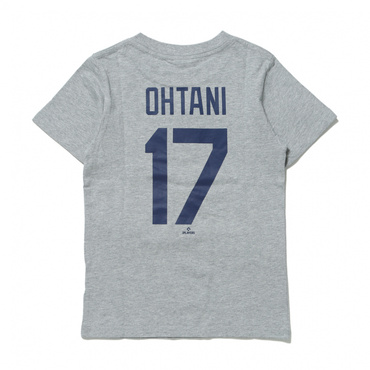 MLB JERSEYLOGO 大谷 ネームアンドナンバー YOUTH TEE(グレー-130cm)