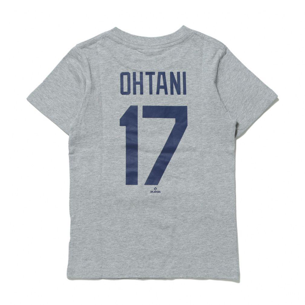 MLB JERSEYLOGO 大谷 ネームアンドナンバー YOUTH TEE(グレー-130cm)