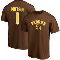 パドレス ネーム&ナンバーTシャツ 松井 ブラウンの画像
