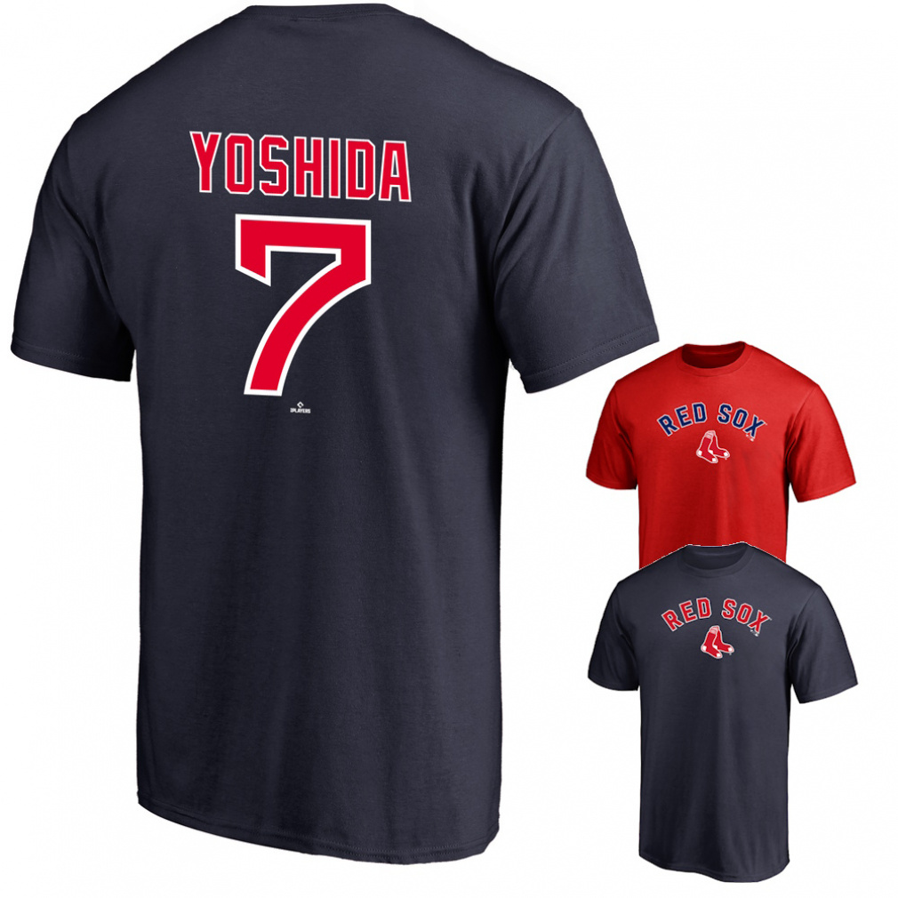 メンズ 野球 半袖Tシャツ MLB Fanatics WINNING STREAK レッドソックス 吉田正尚 Tシャツ 0123SS0049