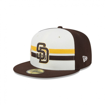 59FIFTY オンフィールド 2024 MLB All-Star Game workout サンディエゴ・パドレス クロームホワイト / ブラウン