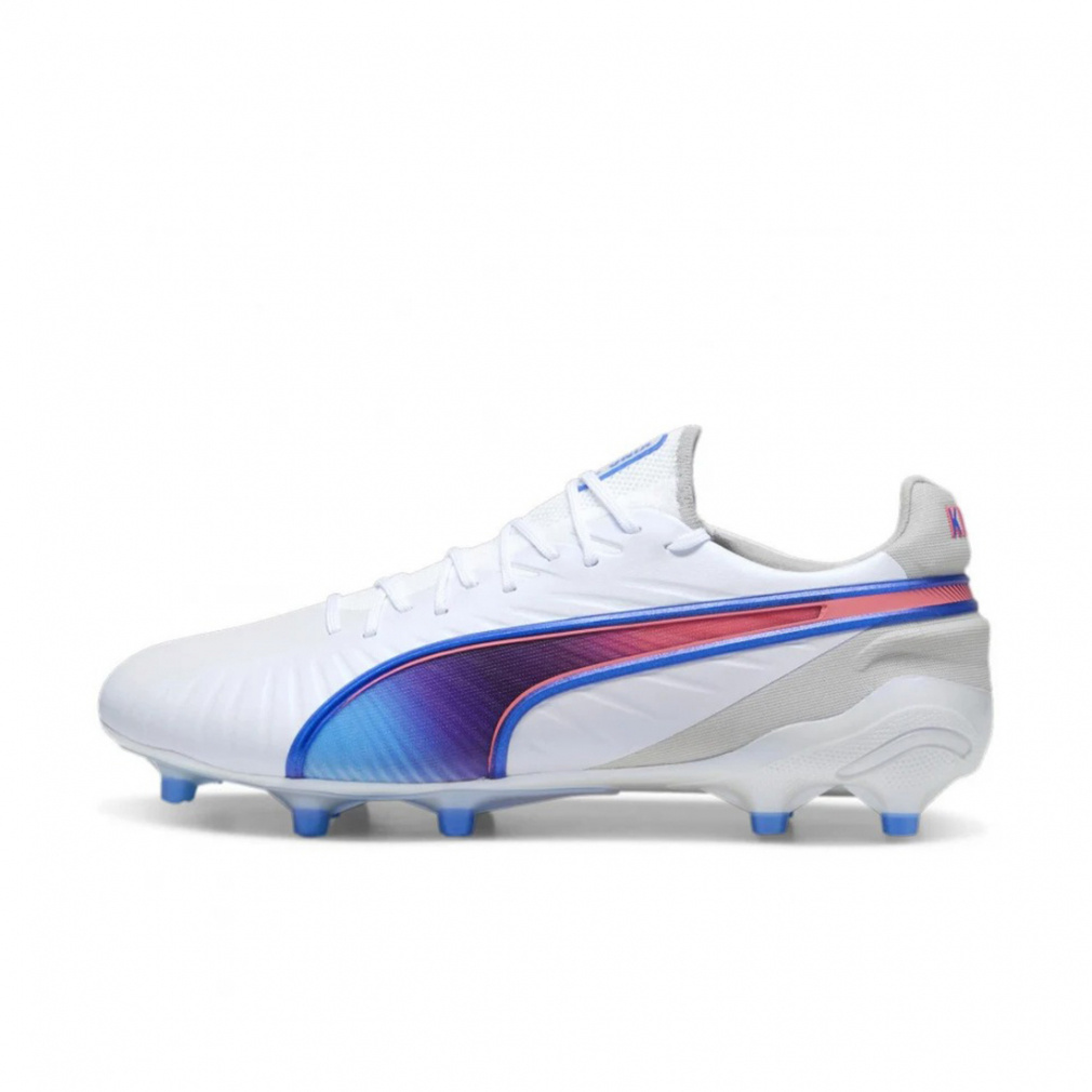 プーマ KING ULTIMATE キング アルティメット FG/AG(LONG PILE) 107809 サッカー スパイクシューズ : ホワイト×ブルー PUMA