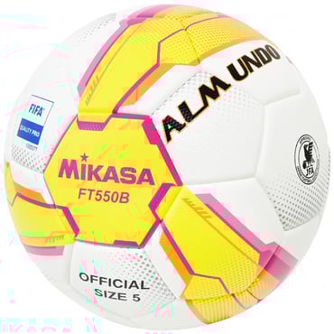 検定球 JUFA 貼り 黄ピンク ALMUNDO FIFA 5号球