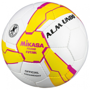 検定球 手縫い 黄ピンク フットサル3号球