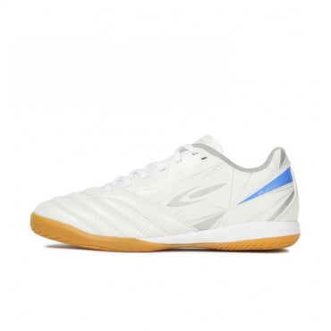 Jr.フットサルシューズ(ホワイト×シルバー-19.0cm)