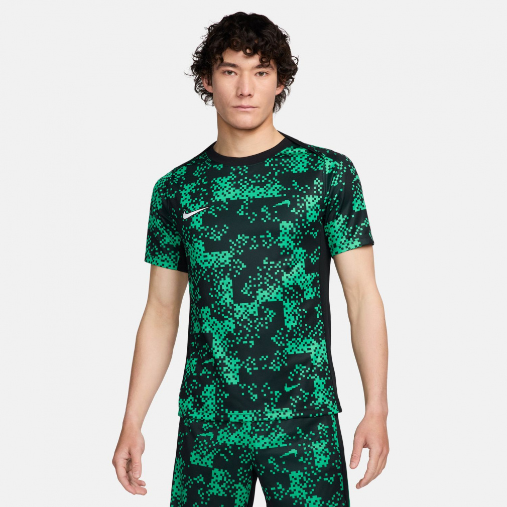 ナイキ メンズ サッカー/フットサル 半袖シャツ アカデミー プロ Dri-FIT DF ACDPR S/S トップ GX FN2412-324 : グリーン×ブラック NIKE