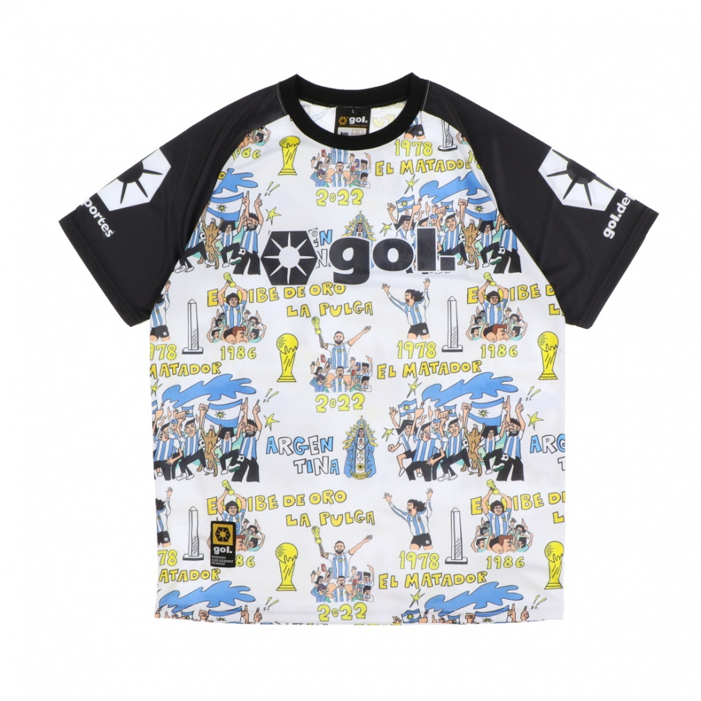 プラクティスシャツ「カルナヴァウ」(ホワイト×イエロー-S)