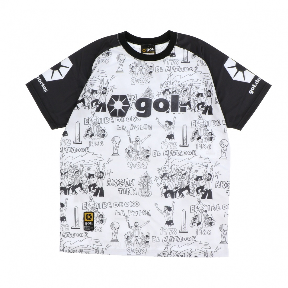 プラクティスシャツ「カルナヴァウ」(ホワイト×ブラック-S)