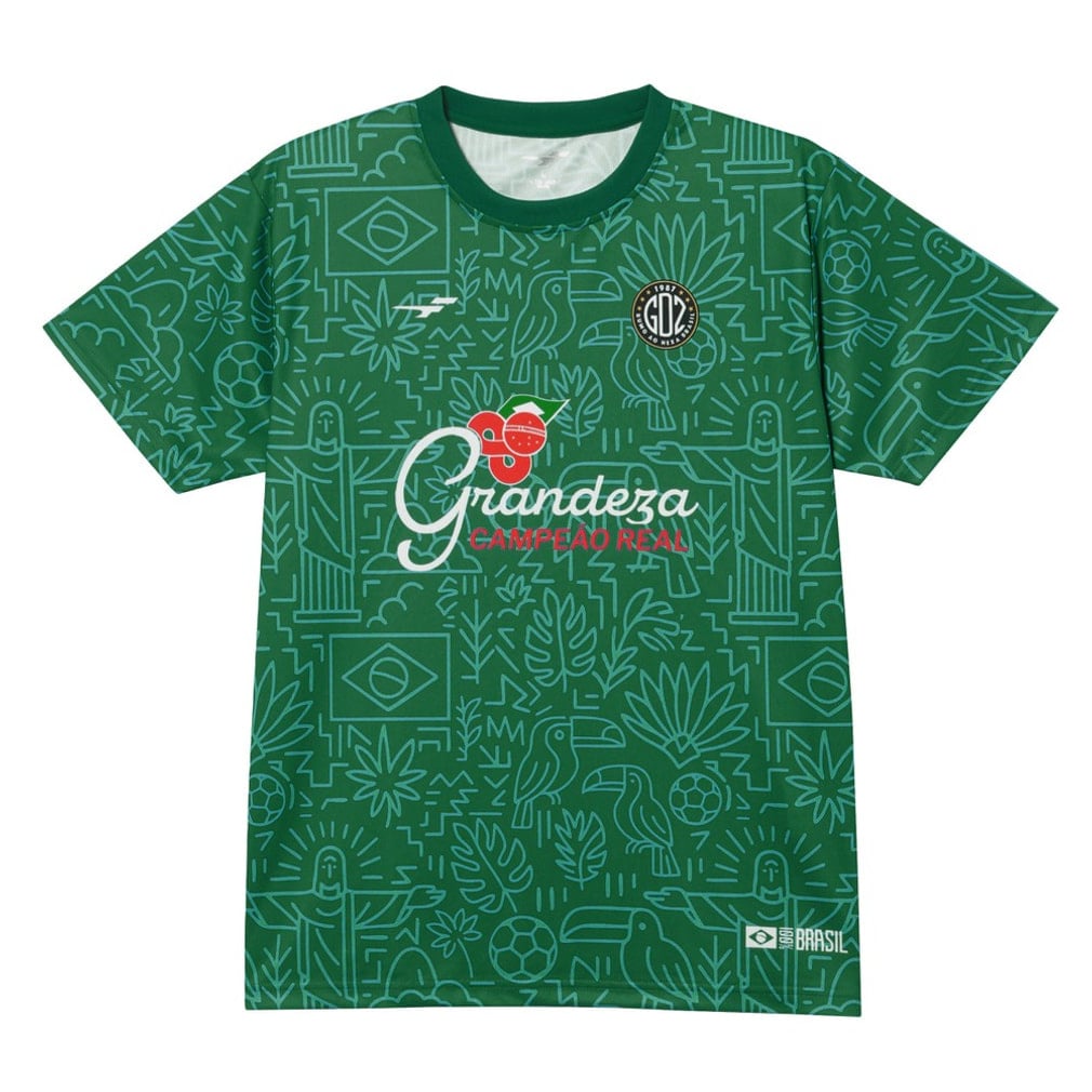 GDZプラクティスシャツ サッカーフットサルウェア(グリーン-S)