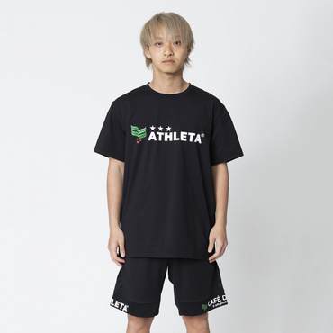 スポーツデポ・アルペン限定 ロゴプラTシャツ(ブラック-M)