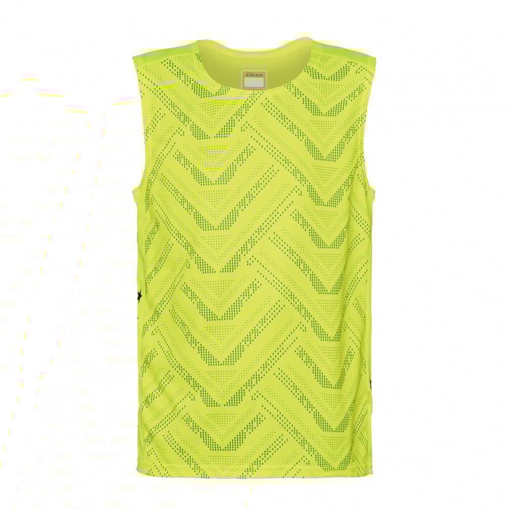 グラフィックノースリーブプラシャツ(フラッシュイエロー-S)