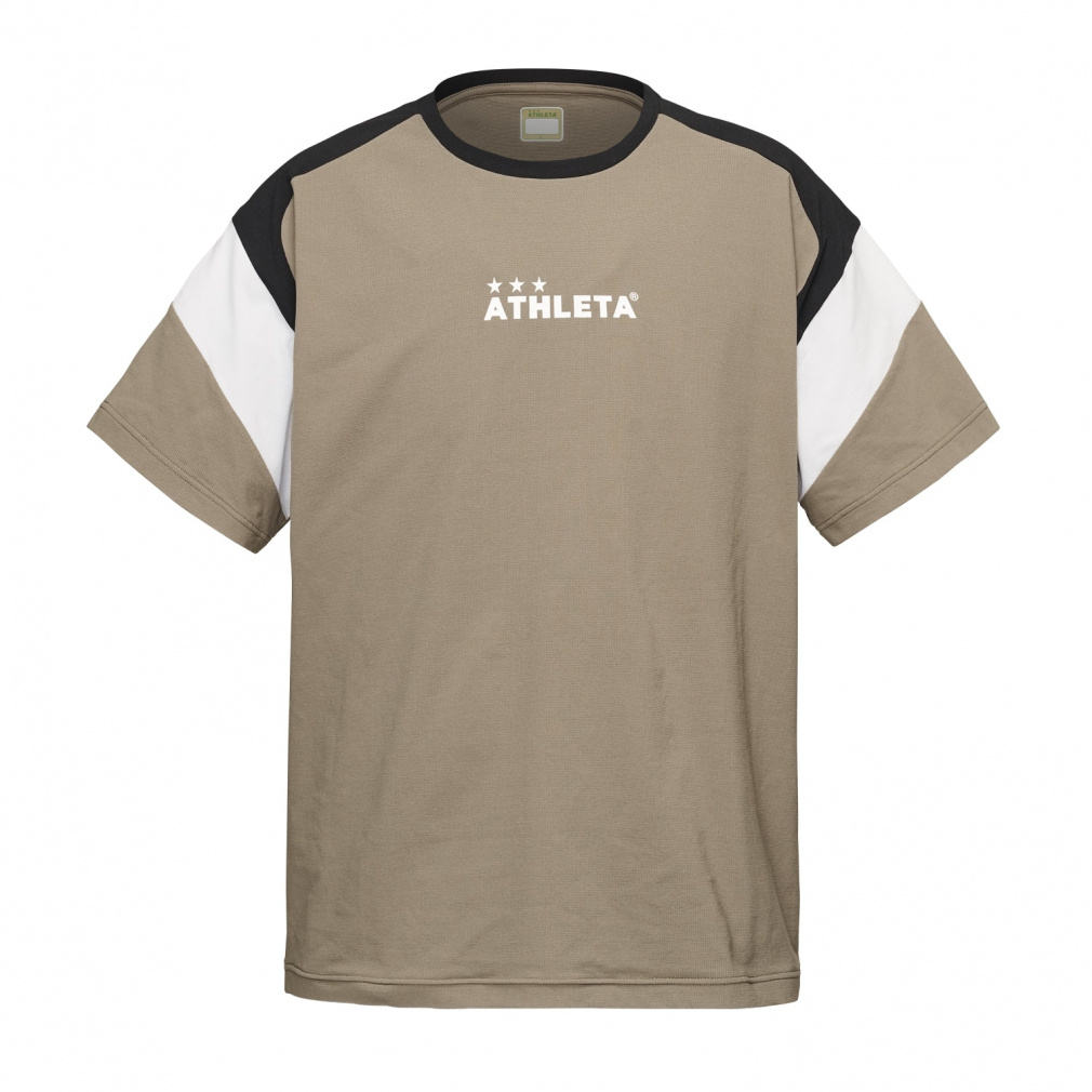 アスレタ メンズ サッカー/フットサル 半袖シャツ ドライフェザーカラーブロックプラシャツ 03399 ATHLETA