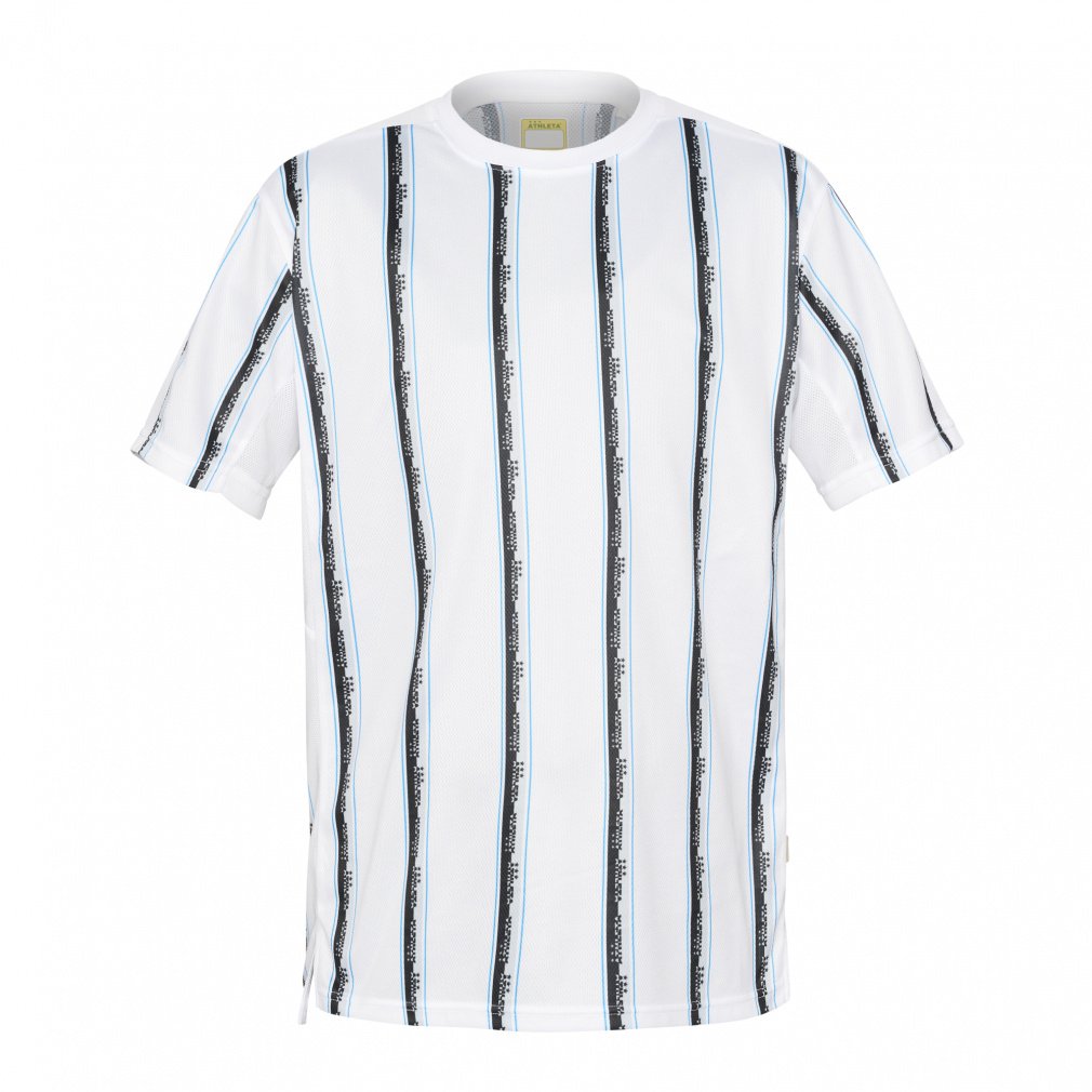 アスレタ メンズ サッカー/フットサル 半袖シャツ ストライププラシャツ 練習着 プラクティスシャツ 02408 ATHLETA