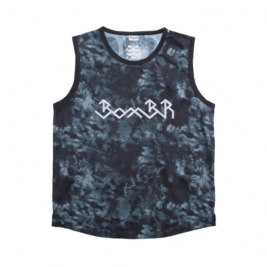 グラフィックメッシュプラタンク(ブラック-S)