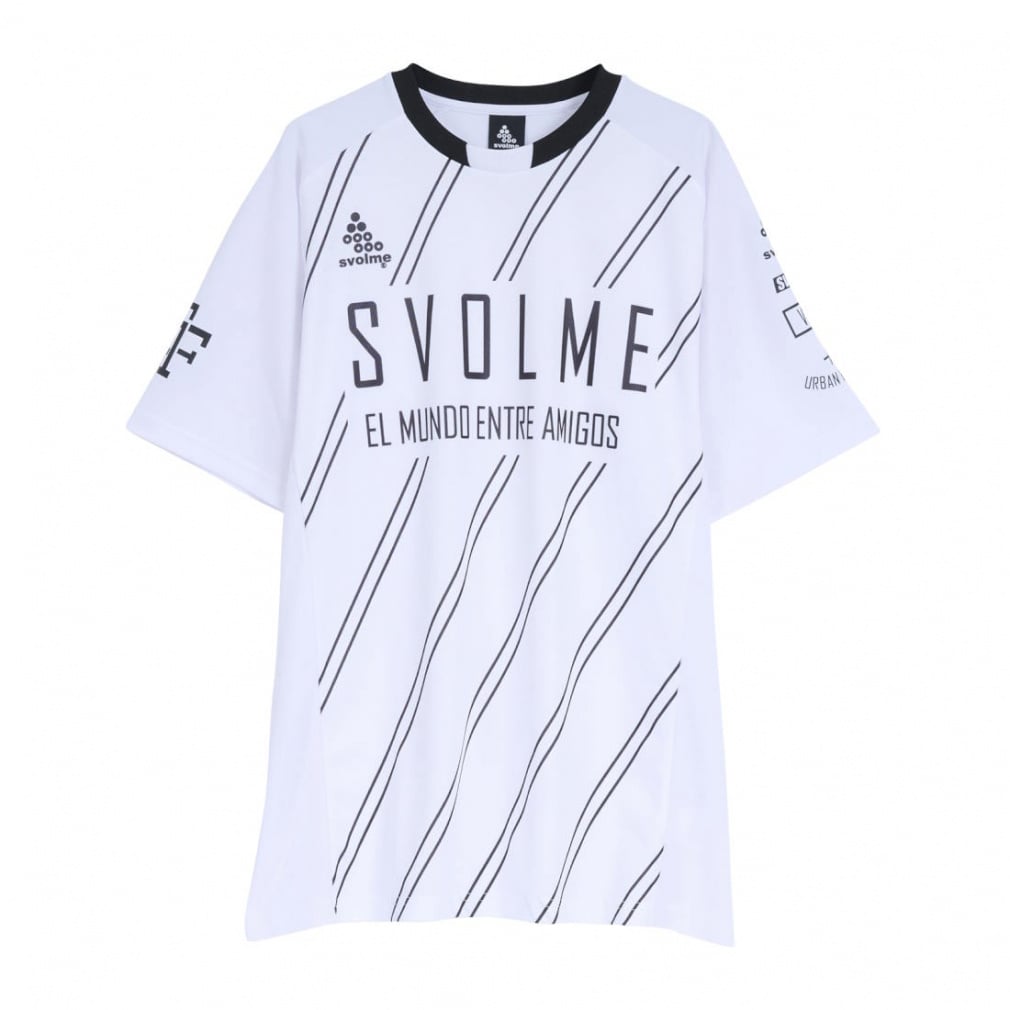 スボルメ メンズ サッカー/フットサル 半袖シャツ ストライプ TRトップ