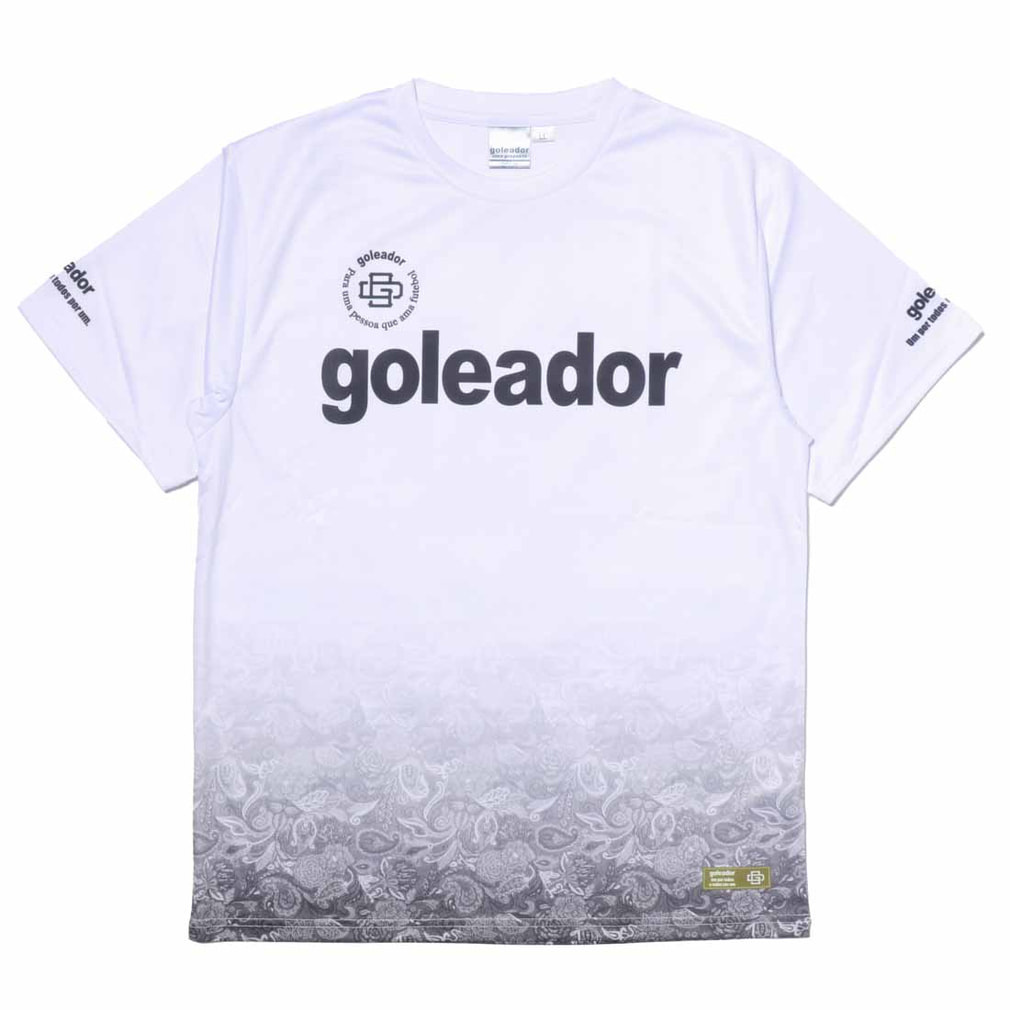 スポーツデポ・アルペン限定 ゴブラン柄グラデーション昇華プリント プラクティスTシャツ(ホワイト-S)