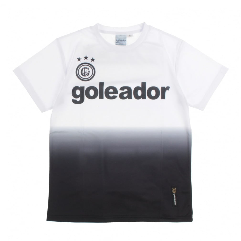 グラデーション プラクティス Tシャツ(ホワイト×ブラック-S)