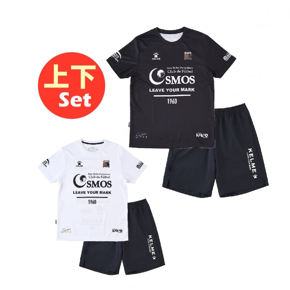 半袖プラクティスシャツ ・ プラクティスパンツ 上下セット(ブラック-S ﾒﾝｽﾞ)