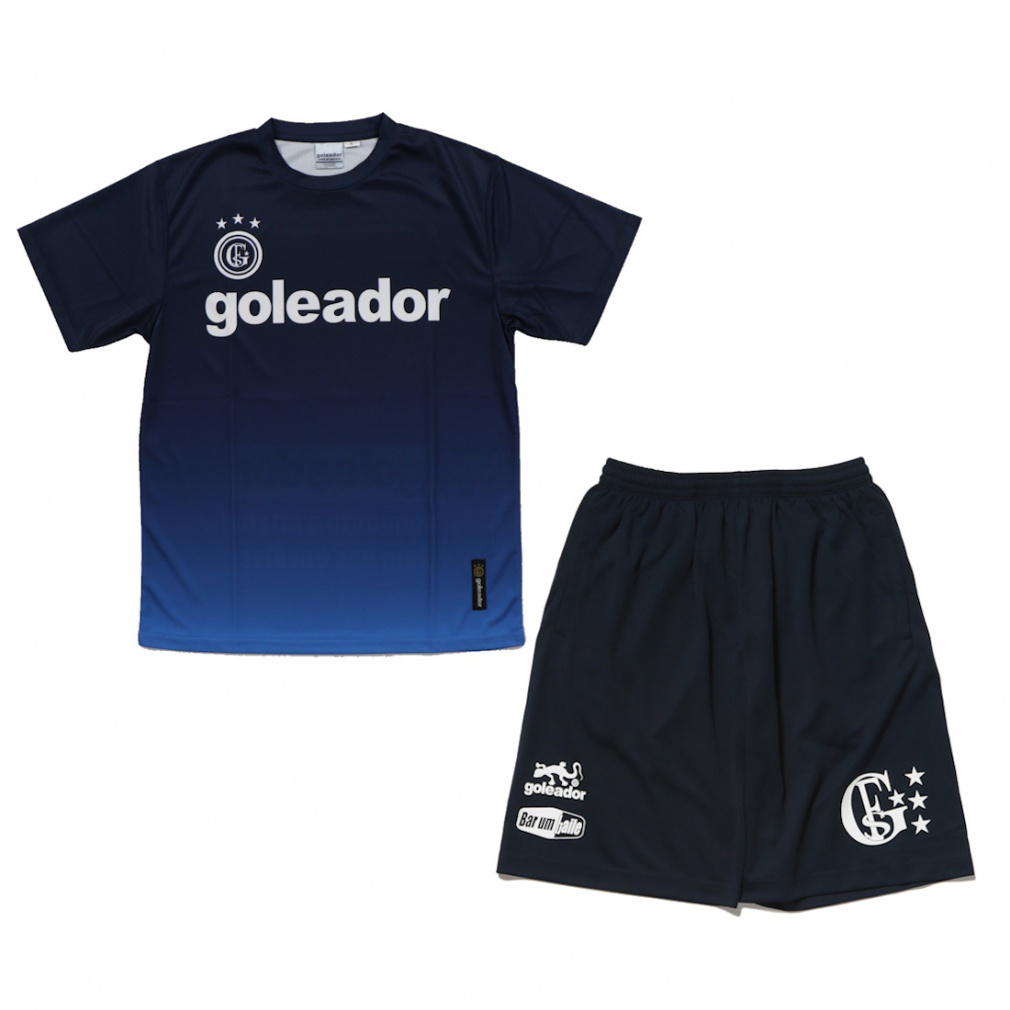 ゴレアドール メンズ サッカーウェア 上下セット グラデーション プラクティス Tシャツ G-440-1 ・ バックロゴ プラクティスパンツ G-864 goleador