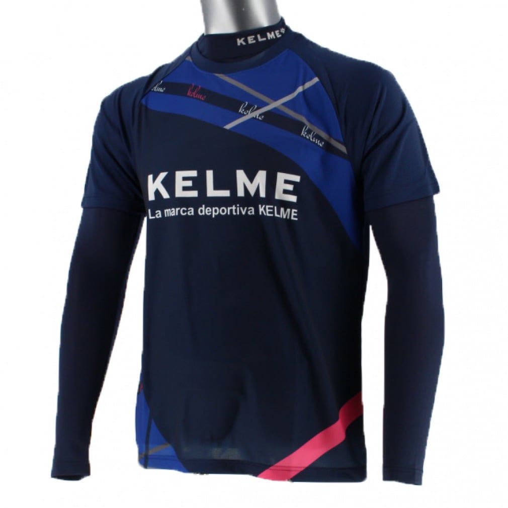 半袖プラシャツ+インナー(ネイビー-S)