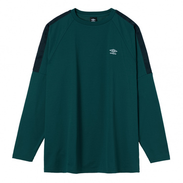 【AWAY DAYS】フィールテック長袖プラクティスシャツ(グリーン-S-M)