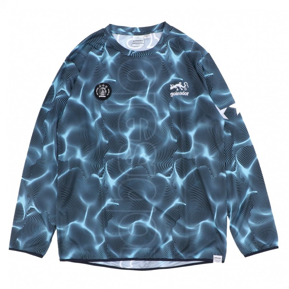 ゴレアドール メンズ サッカー/フットサル 長袖シャツ Water Surface Patten プラクティス ロングシャツ G-2604 goleador