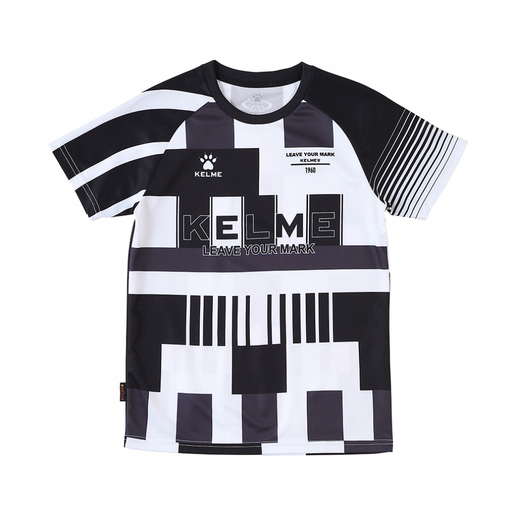 JR半袖プラクティスシャツ(ブラック×ホワイト-130cm)