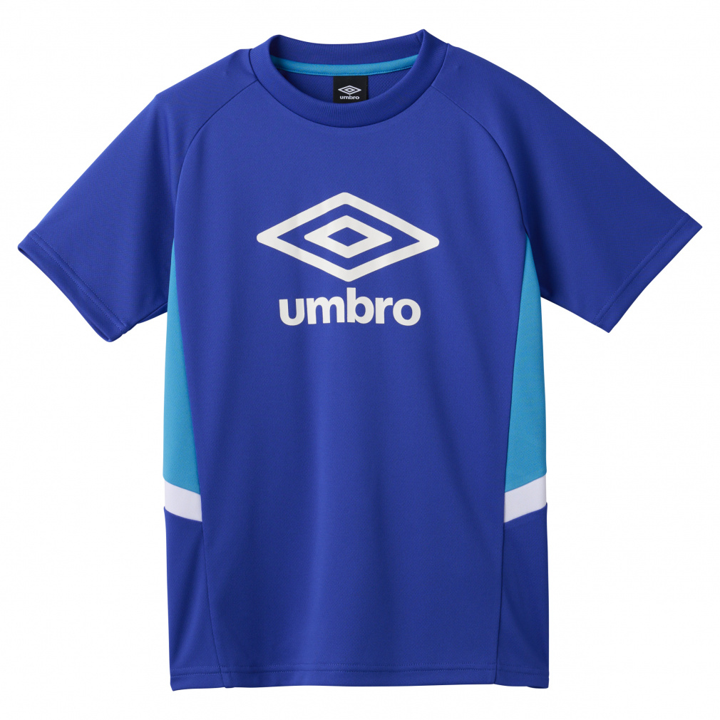 アルペン・スポーツデポ限定 JrプラクティスシャツS/S 【THE THIRD by UMBRO】(ブルー-120cm)