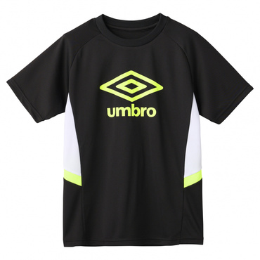 アルペン・スポーツデポ限定 JrプラクティスシャツS/S 【THE THIRD by UMBRO】(ブラック-120cm)