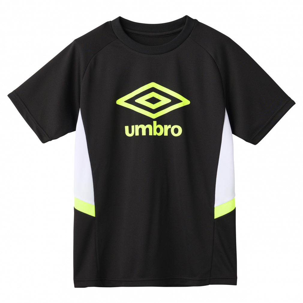 アルペン・スポーツデポ限定 JrプラクティスシャツS/S 【THE THIRD by UMBRO】(ブラック-120cm)