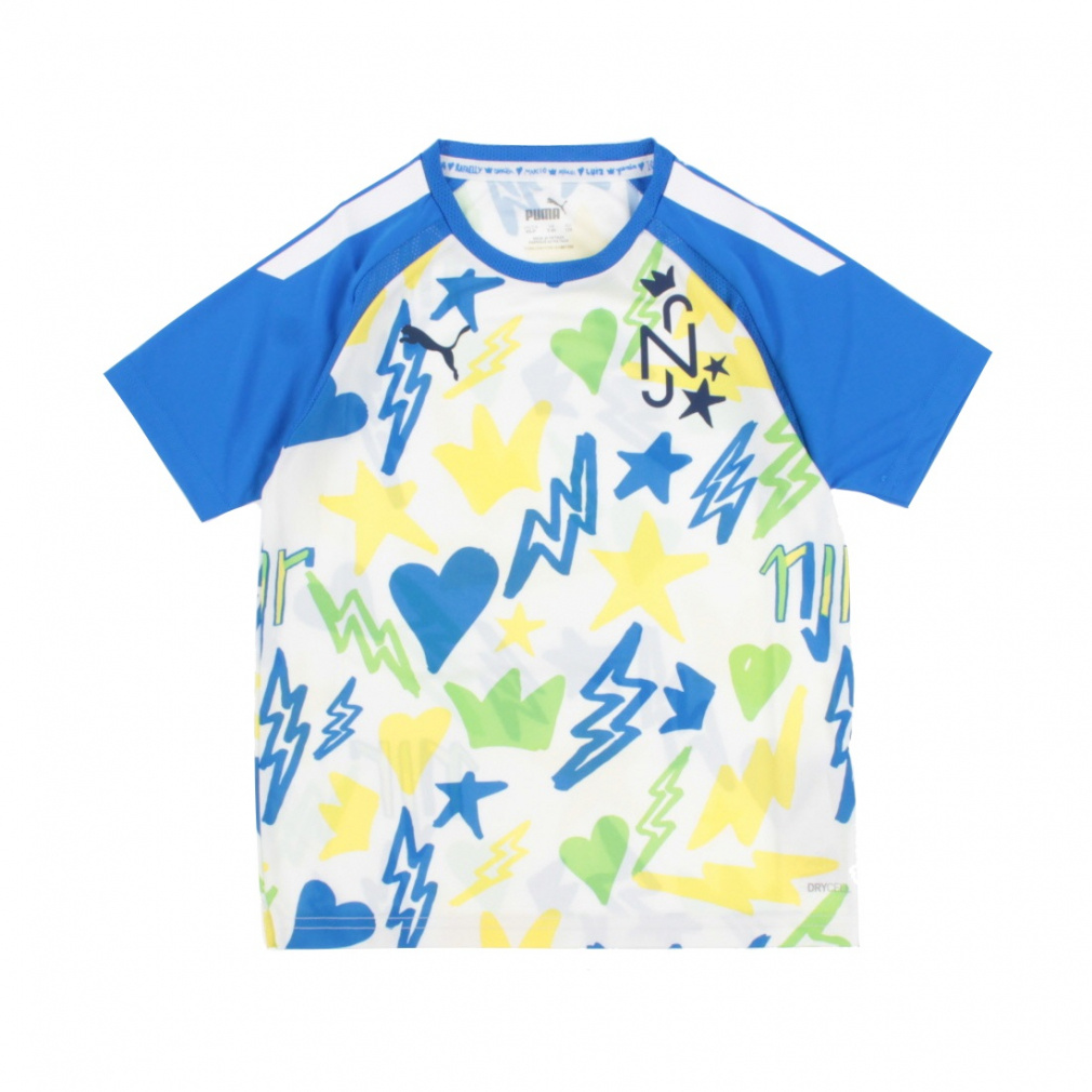 プーマ ジュニア(キッズ・子供) サッカー/フットサル 半袖シャツ NJR INS. TR SSシャツ 2 JR 658751 ネイマールJr ホワイト×ブルー PUMA