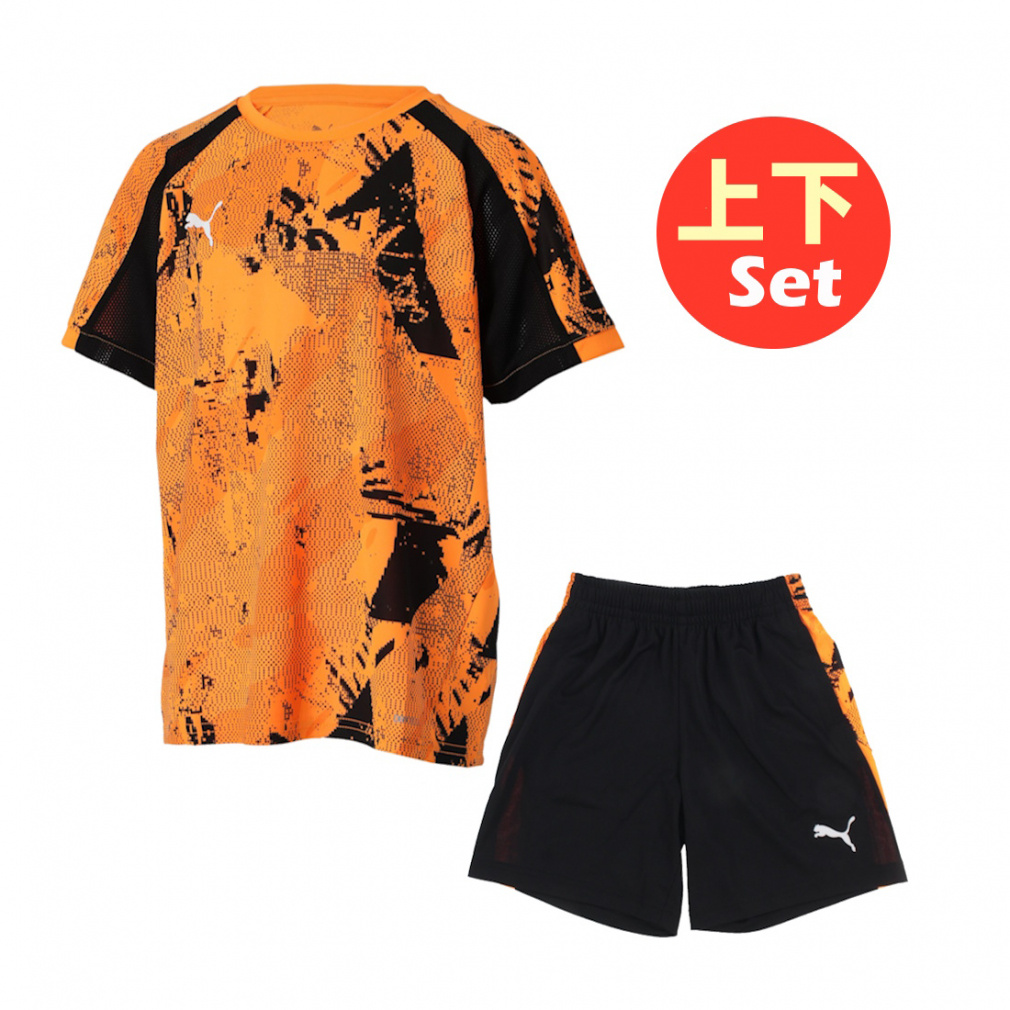 INDIVIDUALLIGA CAMO グラフィック SSシャツ JR ・ TR ショーツ 2 JR OP JR 上下セット