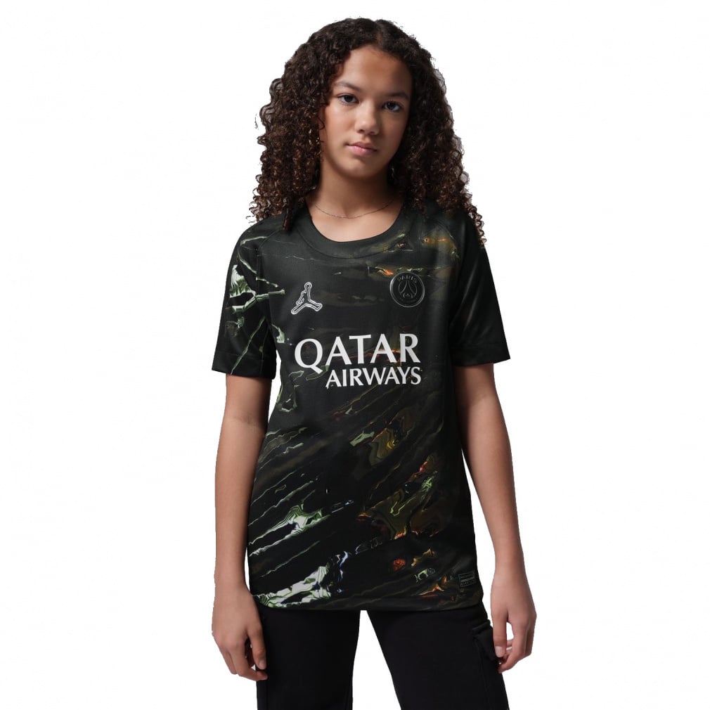 パリ・サンジェルマン 2026 スタジアム ナイト エディション Dri-FIT サッカー レプリカ ユニフォーム(ブラック-130cm)