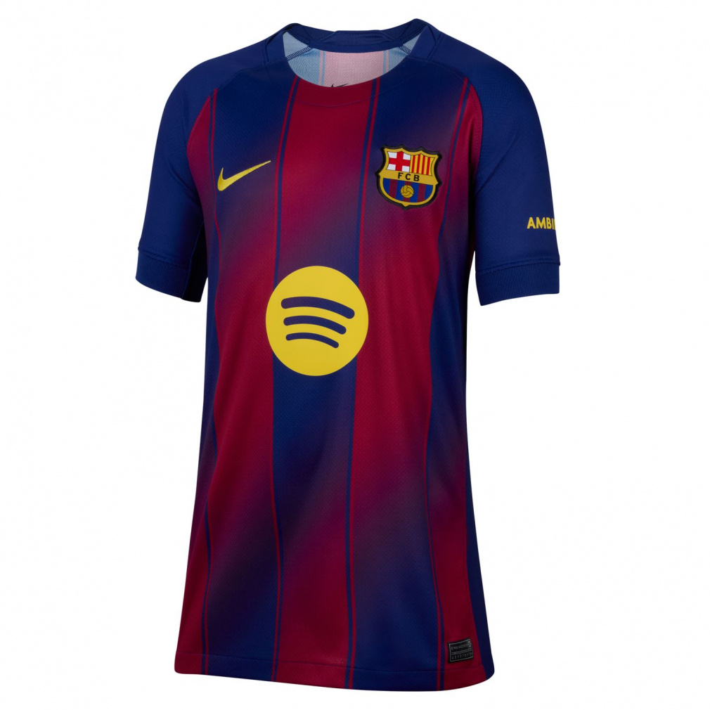 ナイキ ジュニア サッカー FCバルセロナ 2025/26 スタジアム ホーム ビッグキッズ ナイキ Dri-FIT サッカーレプリカジャージ FCB HJ5287-456 NIKE