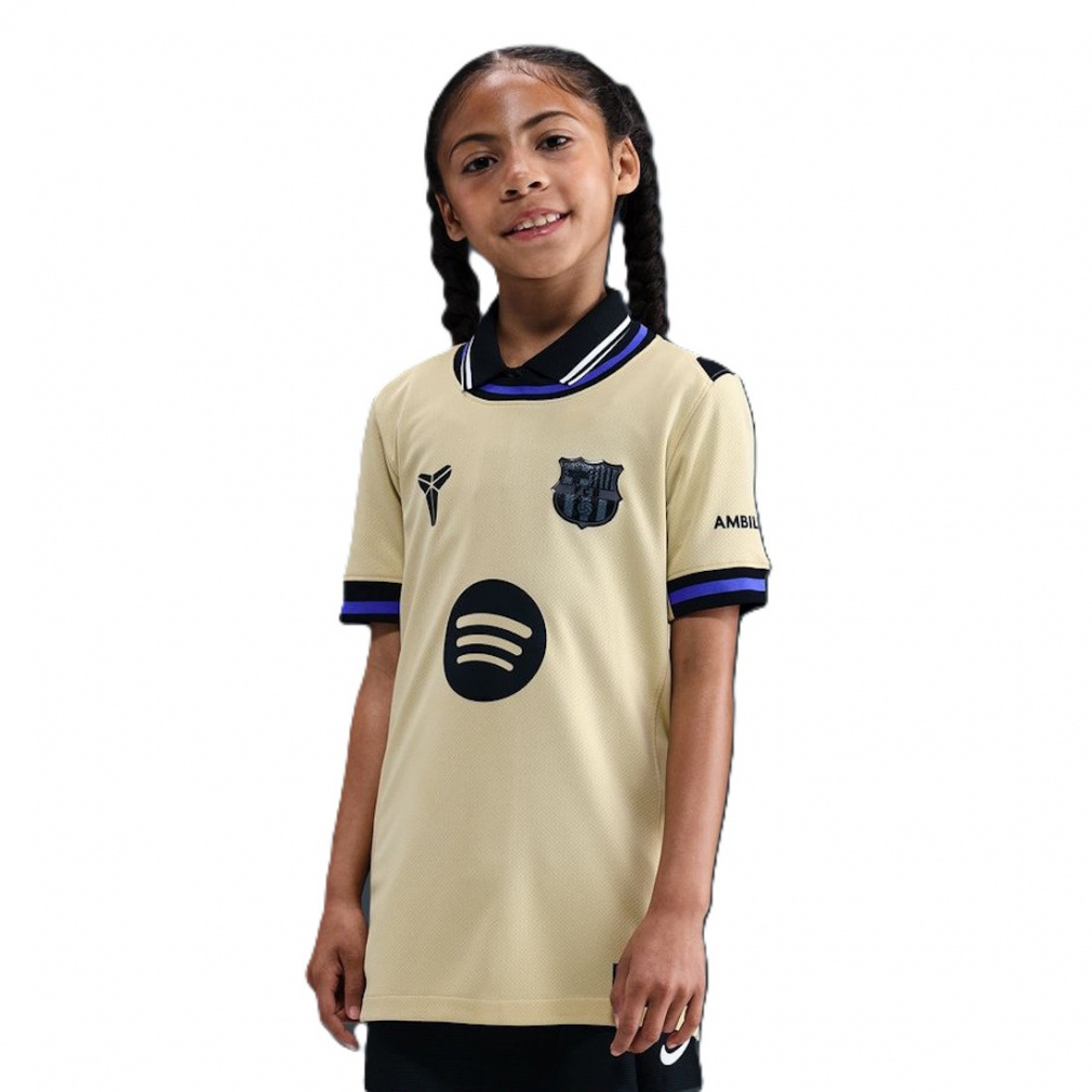 ナイキ ジュニア サッカー FCバルセロナ 2025/26 スタジアム アウェイ コービー Dri-FIT サッカー レプリカ ユニフォーム YTH FCB HJ5286-784 NIKE