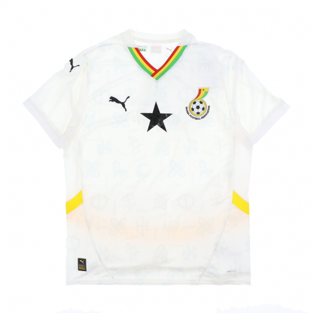 プーマ メンズ サッカー/フットサル ライセンスシャツ 2025 ガーナ代表 GFA ホーム ジャージ レプリカ 777192 : ホワイト PUMA