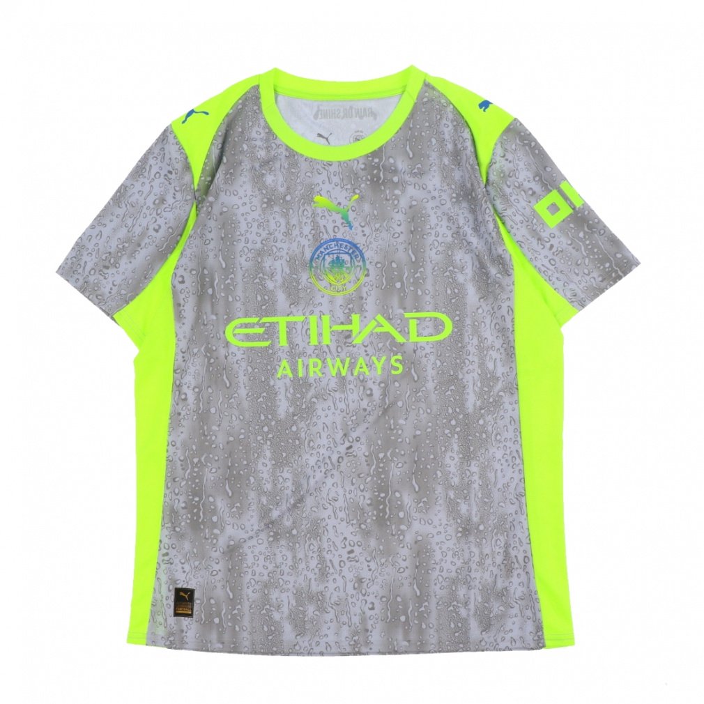 プーマ メンズ サッカー ライセンスシャツ 25-26 マンチェスターシティ 3RD レプリカシャツ MCFC サード レプリカユニフォーム 780362 : ミデアムグレー PUMA