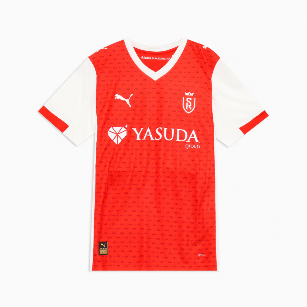 プーマ メンズ サッカー/フットサル ライセンスシャツ 2025-26 スタッドランス ホーム レプリカ 半袖 ユニフォーム 785385 : レッド×ホワイト PUMA