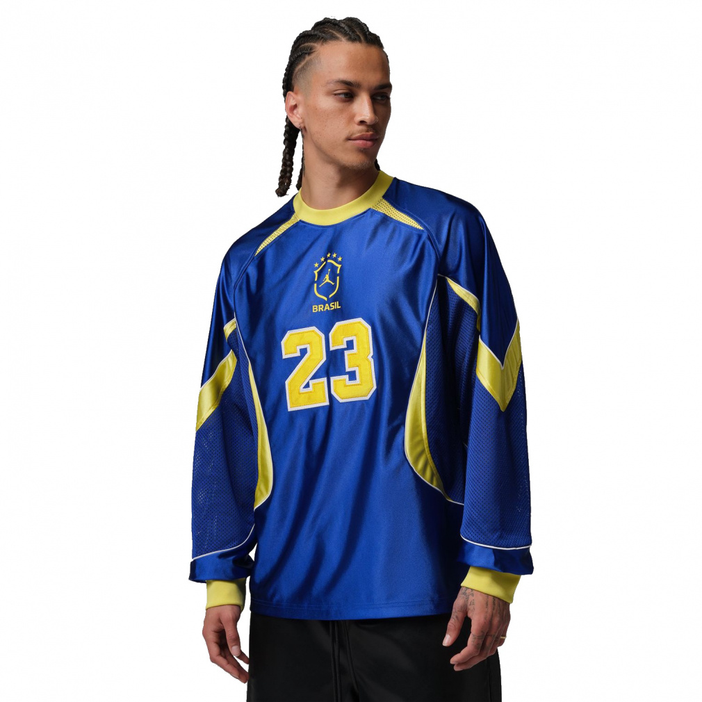 ブラジル 2026 STMT GOALIE L/S トップ P6(ロイヤルブルー-3XL)