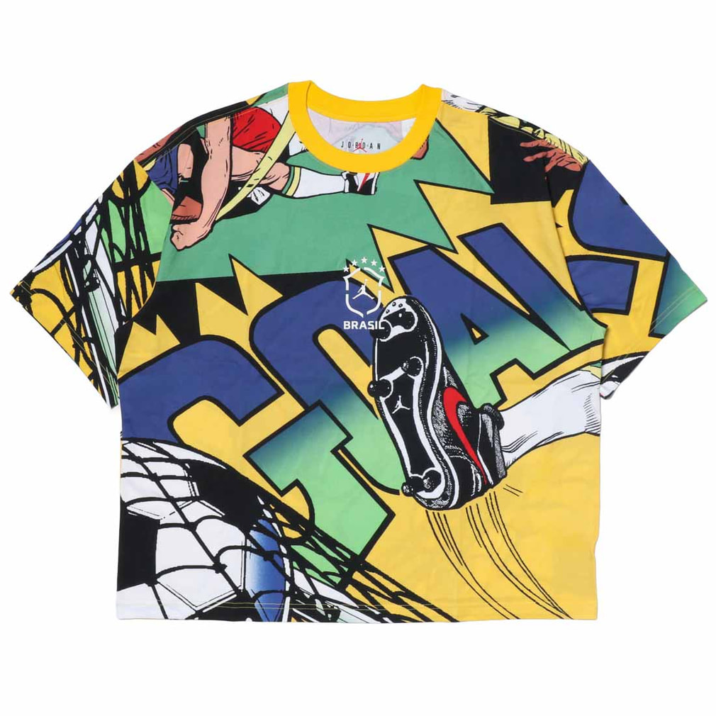 ブラジル 2026 ジョーダンエッセンシャル BOXY Tシャツ P6(イエロー-3XL)
