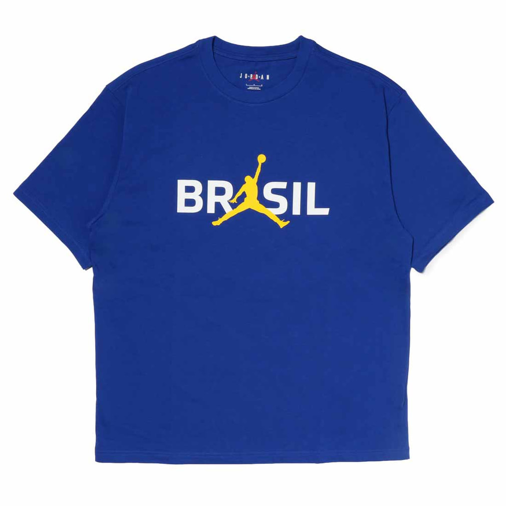ブラジル 2026 エアジョーダン85 ロゴ S/S クルー P6(ロイヤルブルー-3XL)