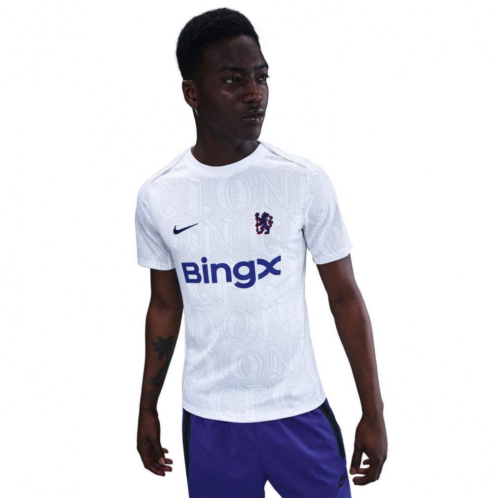 ナイキ メンズ サッカー ライセンスシャツ 2025/26 チェルシー FC アカデミー プロ Dri-FIT サッカー プレマッチ トップ CFC HJ7139-101 NIKE