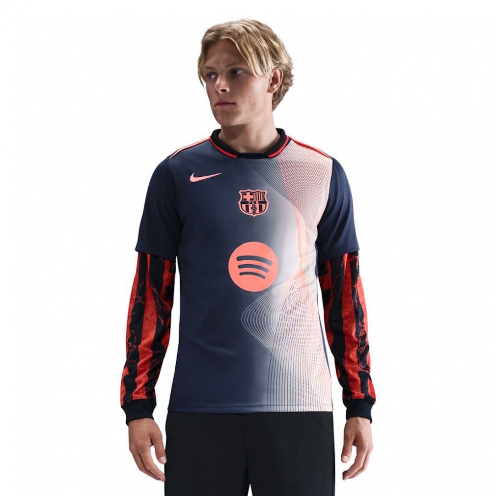 ナイキ メンズ サッカー/フットサル ライセンスシャツ FCバルセロナ アカデミー プロ サード Dri-FIT サッカー プレマッチ トップ FCB HM3437-411 NIKE