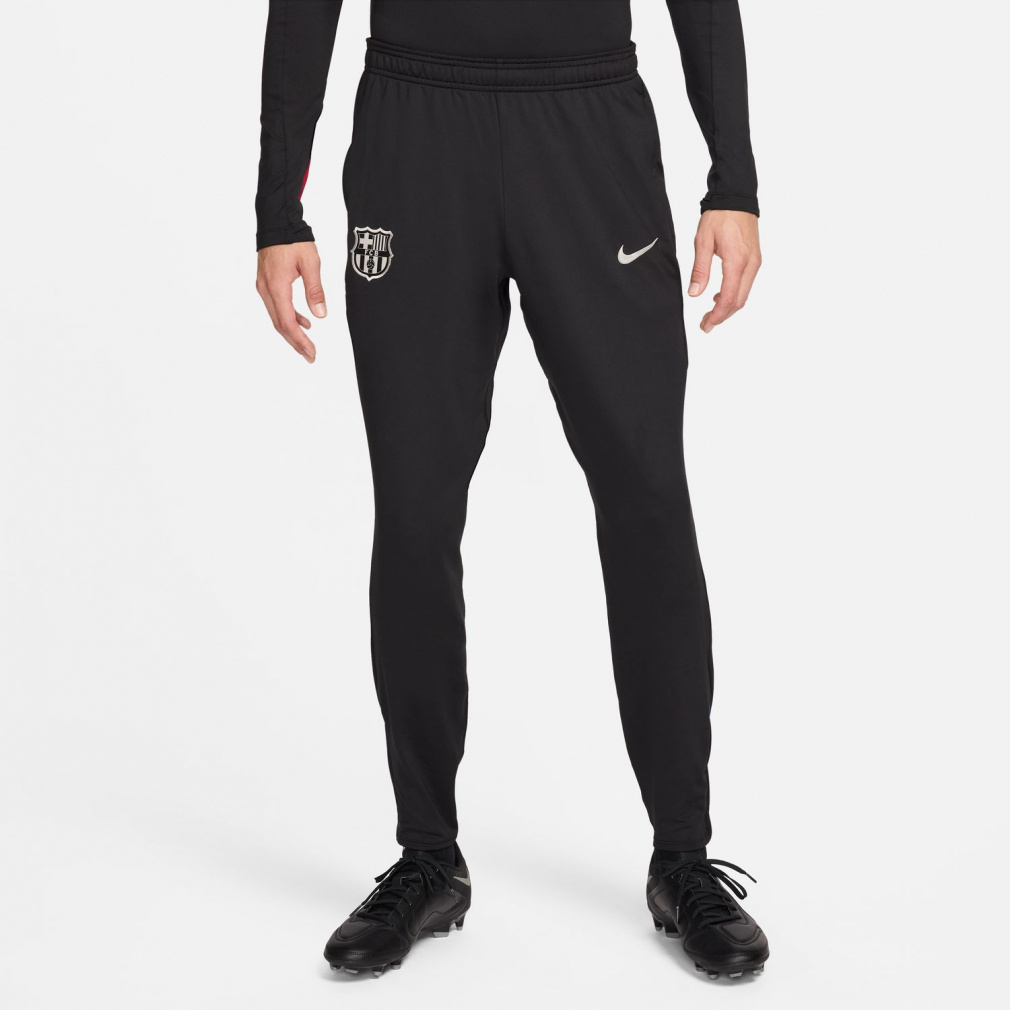 ナイキ メンズ サッカー/フットサル ライセンスアウターパンツ FCバルセロナ ストライク Dri-FIT サッカー ニット パンツ FN9424-010 : ブラック×レッド NIKE