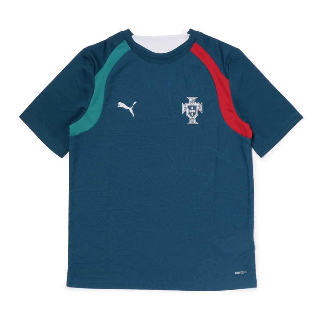 2026 ポルトガル代表 トレーニング ジュニア 半袖Tシャツ(ダークブルー-130cm)